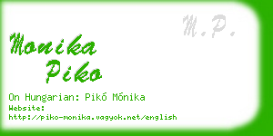 monika piko business card