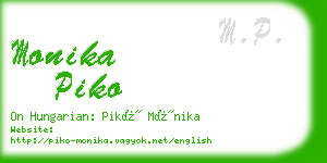monika piko business card